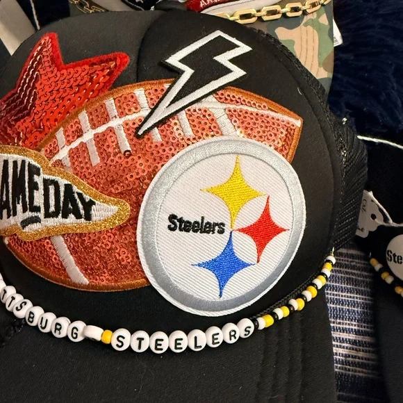 NFL Pittsburgh Steelers playoff game day ready trucker hat NWOT - Picture 5 of 9